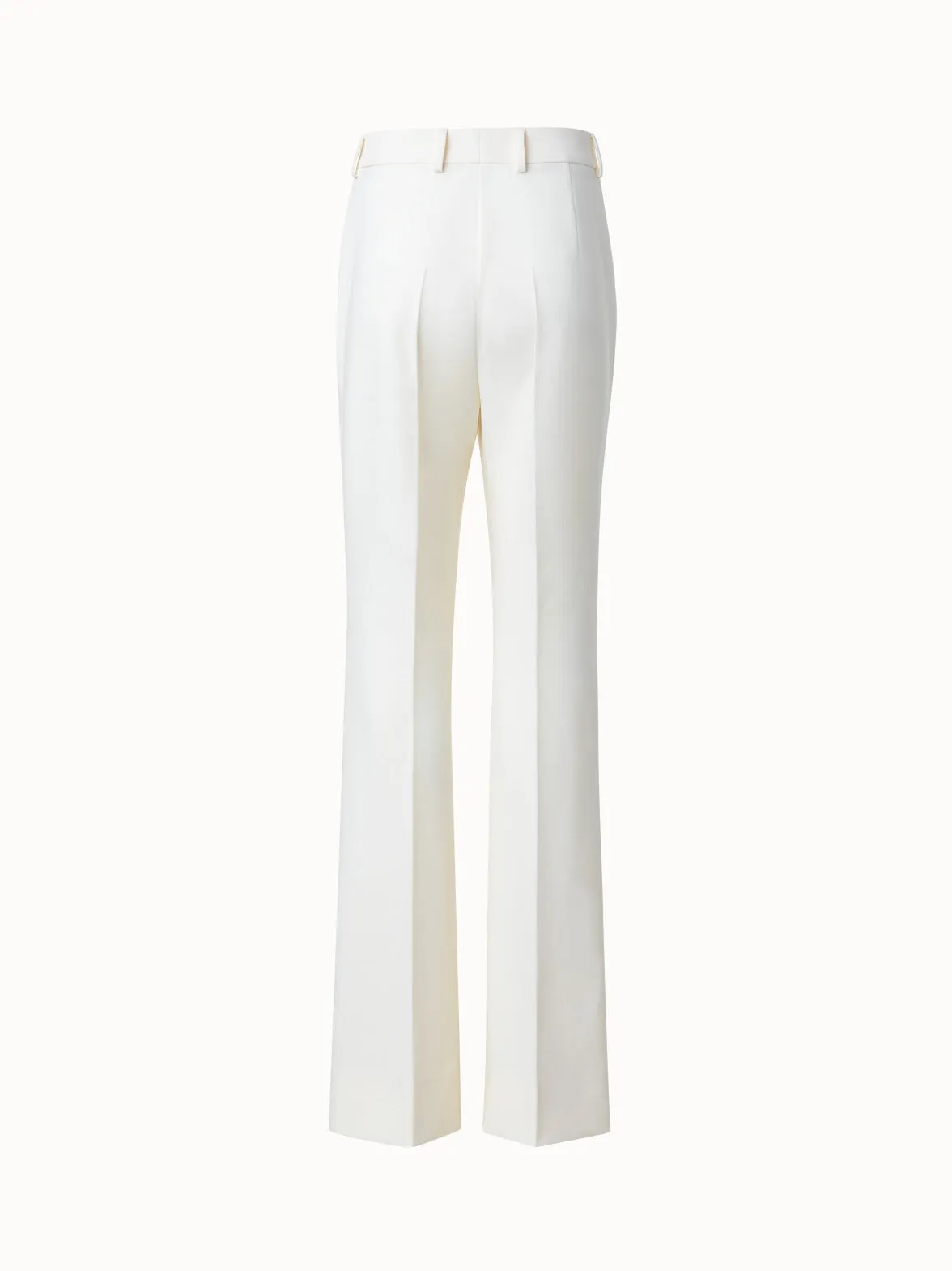 Bootcut Wool Stretch Double-Face Pants