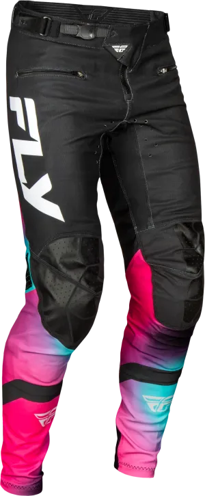 FLY Racing Rayce Fuschia/Black/Teal youth Bicycle Pant 2025