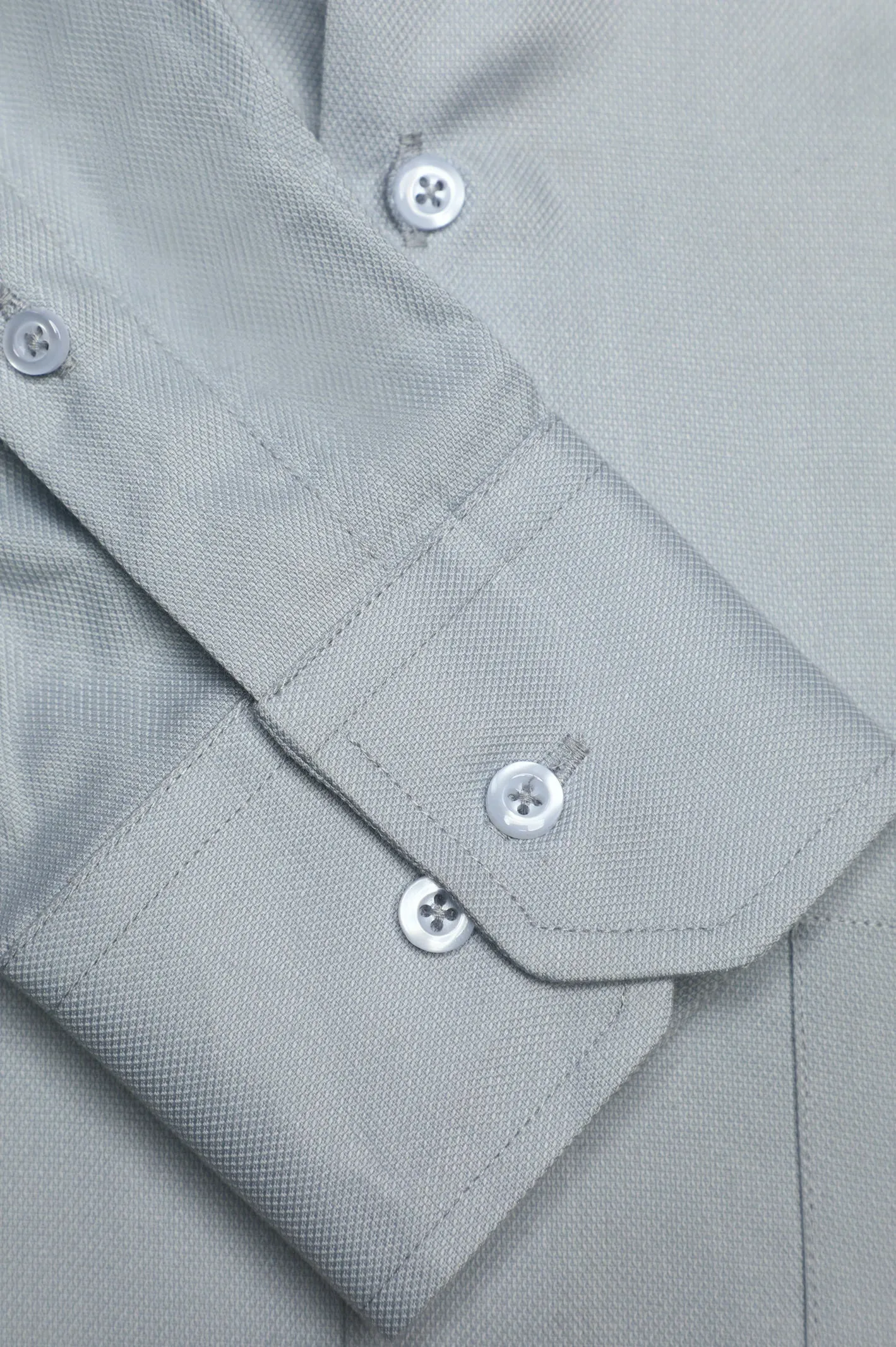 Light Grey Dobby Textured Formal Shirt