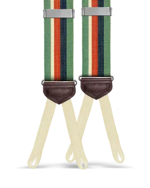 Pelham Green Stripe Suspenders